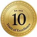 10 years of excellence coin